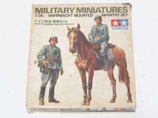 1/35 Tamiya Ww2 German Wehrmacht Mounted Horse Infantry Plastic Model Kit