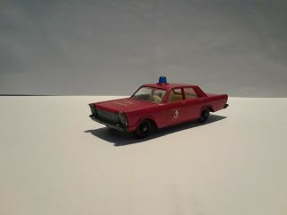 Vintage Matchbox Lesney No.  55/59 Ford Galaxie Fire Chief 1960 