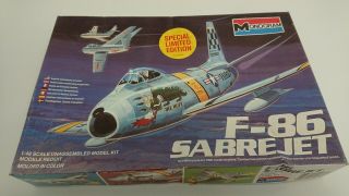 1/48 Monogram F - 86 Sabre Jet Plastic Model Kit