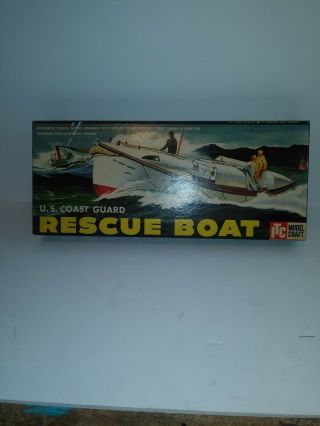 Itc Model Craft U.  S.  Coast Guard Rescue Boat Plastic Model Kit 3802u