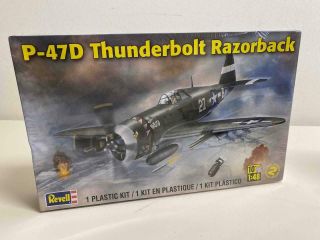 Revell 1:48 Scale P - 47d Thunderbolt Razorback Model Airplane Kit 85 - 5261