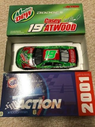 Casey Atwood 2001 Mountain Dew 19 Action Diecast Nascar 1:24