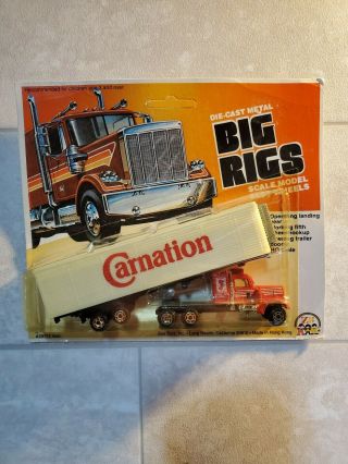 Zee Toys 1981 Big Rigs Ho Scale Nestle Carnation Milk Delivery Truck Die Cast