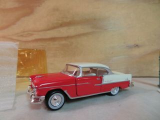 Road Champs 1/43 Scale 1955 Chevy Chevrolet Bel Air Diecast Car Auto W/billboard