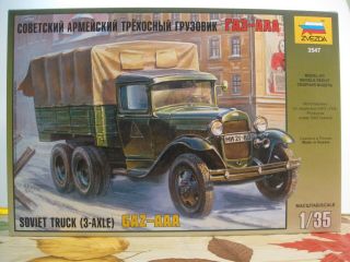 Zvezda 1/35 Soviet Gaz - Aaa 3 - Axle Truck 3547
