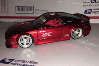 Jada Import Racer 1:24 Scale Custom Nissan 240sx Candy Red Die Cast