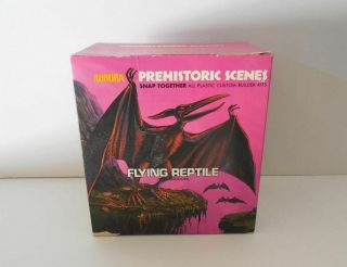 Aurora Prehistoric Scenes Flying Reptile Pteranodon 734 1971 Empty Box Only