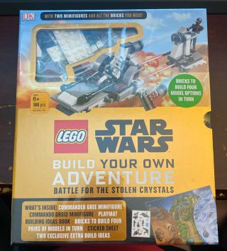 Lego Star Wars Battle For The Stolen Crystals Book - 180 Piece Set - 2 Minifig