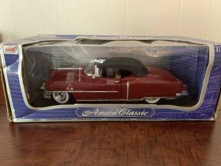 Anson Classic 1953 Cadillac Eldorado Die Cast Model Car Nader & Wittman 1:18