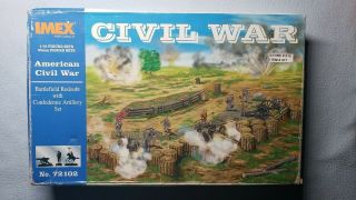 Imex Civil War - Battlefield Redoubt With Confederate Artillery Set - Model Kit