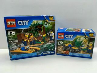 Lego City: Jungle Starter Set 60157 And 60156 Retired Rare