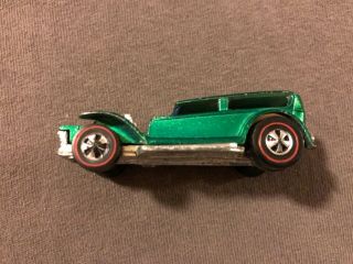 Vintage hot wheel red line the demon green made in Hong kong 3