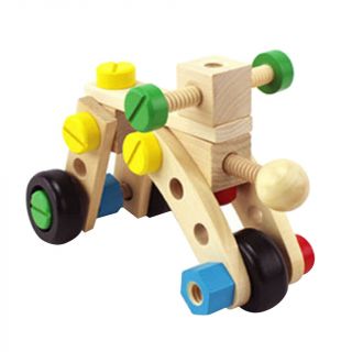 Wooden Vehicle Car Plane Building Blocks Kids Children Toy DIY 3