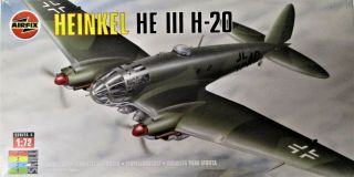 Airfix 05021 Heinkel He Iii H - 20 Plastic Model Kit 1/72 Scale