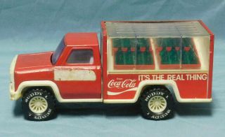 Vintage Red Buddy L Coca - Cola Metal Toy Truck It 