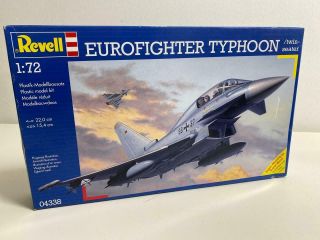 Revell 1:72 Scale Eurofighter Typhoon Twin Seat Model Airplane Kit 04338