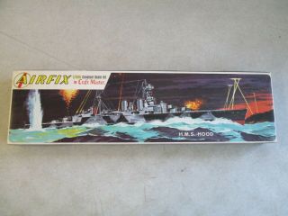Vintage 1/600 Scale H.  M.  S.  Hood Model Kit By Airfix 1801 - 150