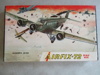 Vintage 1/72 Scale Junkers Ju - 52 Model Kit By Airfix 3 - 163