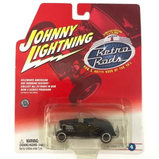 Johnny Lightning Retro Rods 1932 32 Ford Hi - Boy Car Black Die Cast 1/64 Scale