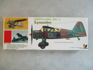 Vintage 1967 1/4 " Scale Westland Mk.  Ii Lysander Model By Hawk 563 - 100