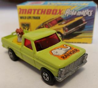 Matchbox Superfast Lesney 57 Wild Life Truck F150 - 1973 Custom / Crafted Box