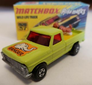 Matchbox superfast lesney 57 Wild life truck F150 - 1973 Custom / Crafted box 2
