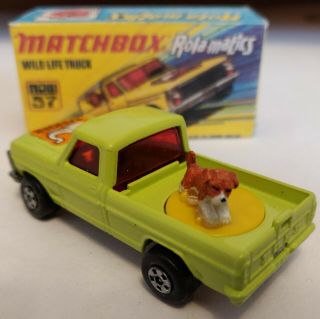 Matchbox superfast lesney 57 Wild life truck F150 - 1973 Custom / Crafted box 3