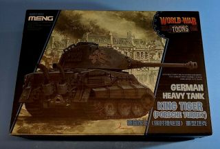 Meng Kit Wt003 World War Toons German Heavy Tank King Tiger (porsche Turret)