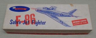 Vintage Enterprise F - 86 Sabre Jet Fighter 1/4 " Scale Model Airplane Kit