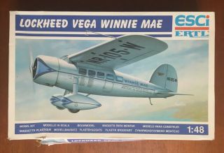 Lockheed Vega Winnie Mae - Esci 1/48 Scale Unassembled Aircraft Kit 4100