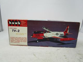 Vintage Hawk Lockheed Tv - 2 (navy Jet Trainer) Plastic Model Kit
