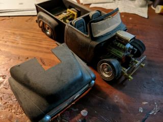 Amt 1953 Ford Pickup Street Machine 1/25 Scale Plastic Model.  Modified Parts