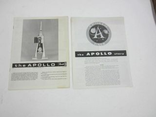 Vintage 1967 Revell H - 1838 The Apollo Lunar Spacecraft Instructions Booklet Nasa