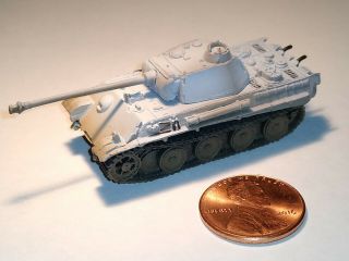 Takara 1/144 Wtm World Tank Museum 3.  German Panzer V Tank In Winter Wash.  (54)