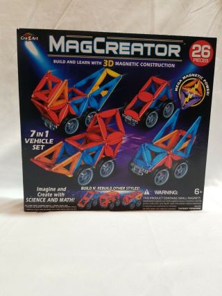 Cra - Z - Art 26 Pc Magcreator Set Building - And - Stacking - Toys 6,
