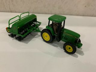 Ertl 1/64 John Deere 7610 Tractor With 1590 Drill Farm Toy Collectible Set