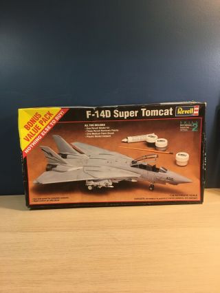 1993 Revell F - 14d Tomcat 1:48 Scale Bonus Value Pack - Partially Started