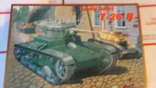 Made In Russia Czotg Lekki T - 26 B Tank See Photos Open Box Parts Pkg 1/35 Scale