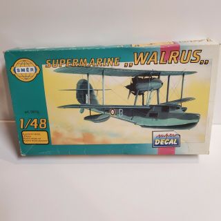 Smer Supermarine Walrus Mk I,  British Flying Boat 1:48 Model Kit Smer 0815