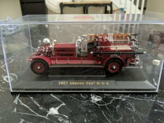 1925 Ahrens Fox N - S - 4 Fire Engine Red 1/43 Diecast Car Model By Road Signature