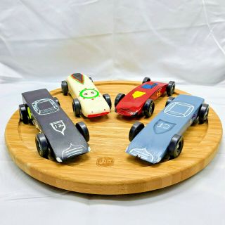 Vintage Bsa Boy Scouts Cub Scouts Pinewood Derby Cars Set Of 4 - Early 1990 