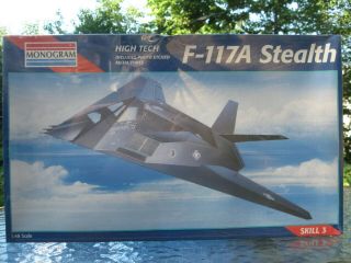 Monogram 1/48 High Tech F - 117a Stealth W/photoetched Parts 5834 Factory Sld