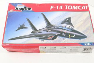 Monogram Snaptite F - 14 Tomcat 1:72 Scale Model Kit Jet Aircraft Partial Built