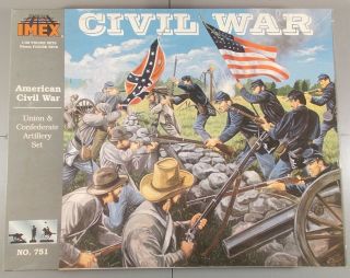 Imex 751 1/32 American Civil War Union And Confederate Artillery Set