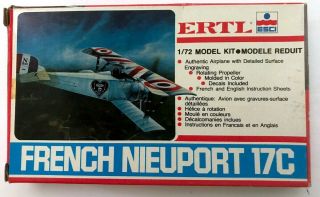 Esci Ertl Nieuport 17c 1/72 French Airplane Model Kit 8249