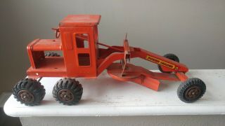 Vintage pressed steel toy Marx Lumar Power Road Grader 2