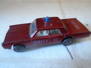 Hot Wheels Redline 1968 Cruiser Fire Dept.  Car,  Mattel,  U.  S.  A.