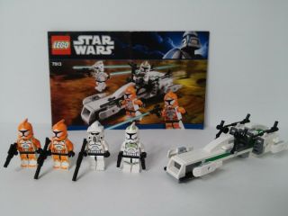 Lego Star Wars Clone Trooper Battle Pack 7913 Complete 4 Minifigs And Instrux