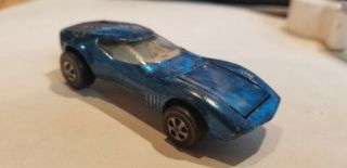 Vintage 1968 Mattel Redline Hot Wheels Car Aqua Blue Green Torero