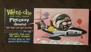 Weird - Ohs Freddy Flameout The Way Out Jet Jockey Model Kit (open) Complete Kit